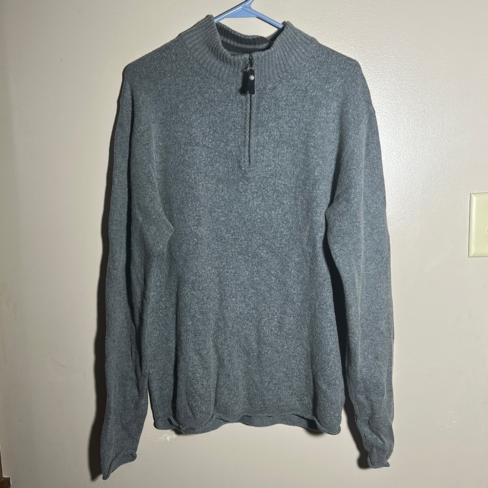 Exofficio Mens Wool Blend Gray Sweater | Large‎